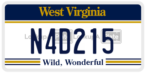 N4D215  license plate in WV
