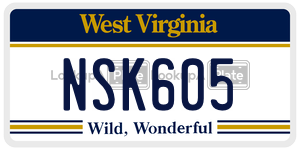 NSK605  license plate in WV