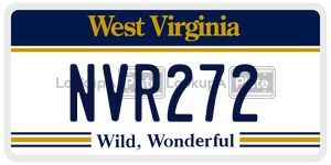 NVR272  license plate in WV