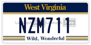 NZM711  license plate in WV