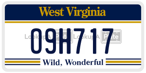 O9H717  license plate in WV