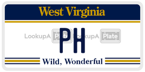 PH  license plate in WV