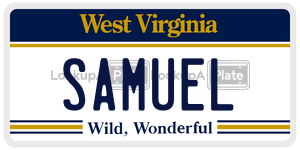 SAMUEL  license plate in WV