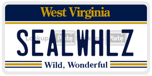 SEALWHLZ license plate in West Virginia