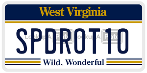 SPDROT10  license plate in WV