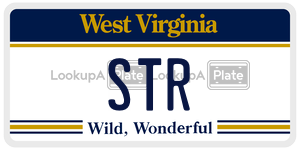 STR  license plate in WV