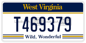 T469379  license plate in WV