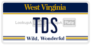 TDS  license plate in WV
