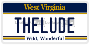 THELUDE  license plate in WV