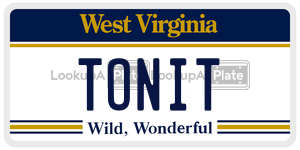 TONIT  license plate in WV