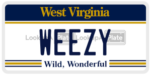 WEEZY license plate in West Virginia
