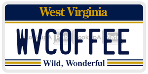 WVCOFFEE  license plate in WV