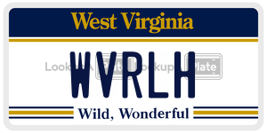 WVRLH  license plate in WV
