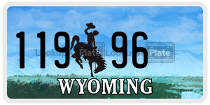 11996  license plate in WY
