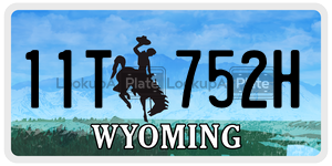 11T752H  license plate in WY