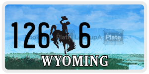 1266  license plate in WY