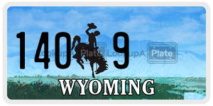 1409  license plate in WY