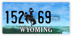 15269 license plate in Wyoming