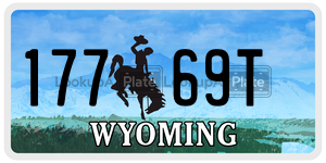 17769T  license plate in WY