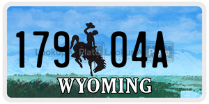 17904A  license plate in WY
