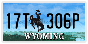 17T306P  license plate in WY