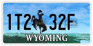 1T232F  license plate in WY