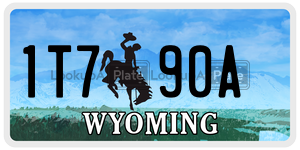 1T790A  license plate in WY