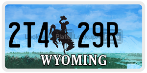 2T429R  license plate in WY