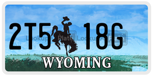 2T518G  license plate in WY