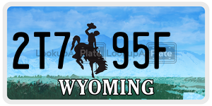 2T795F  license plate in WY