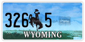3265  license plate in WY