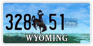 32851 license plate in Wyoming