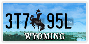3T795L  license plate in WY