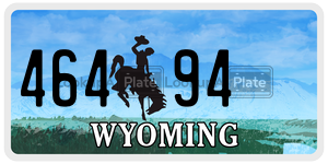 46494 license plate in Wyoming