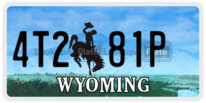 4T281P  license plate in WY