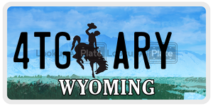 4TGARY  license plate in WY