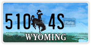 5104S  license plate in WY