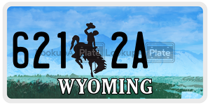 6212A  license plate in WY