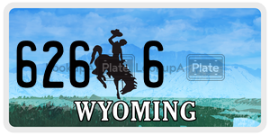 6266  license plate in WY